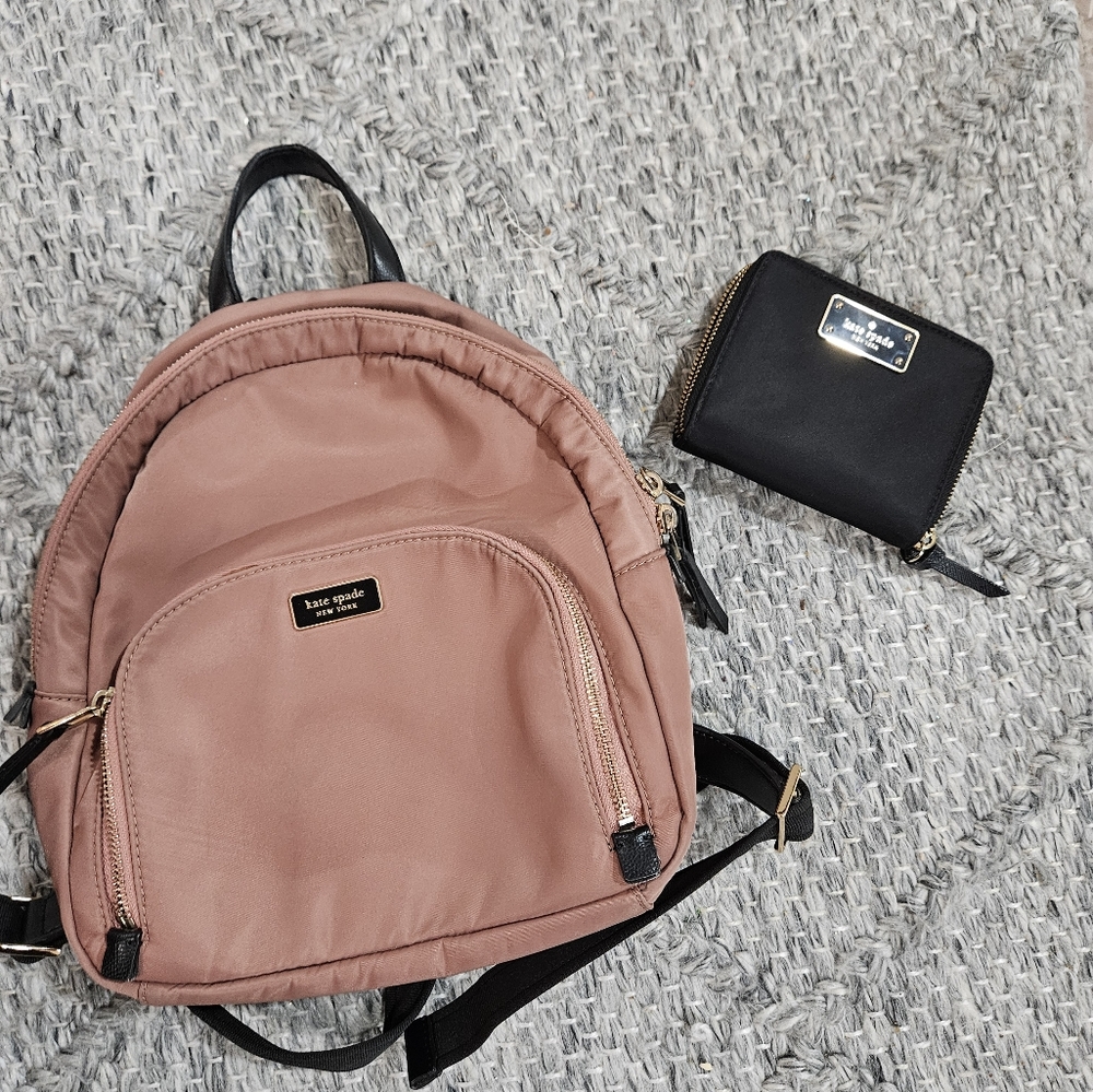 KATE SPADE BACKPACK/ WALLET